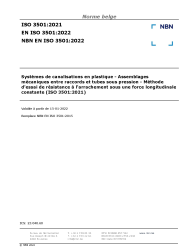 NBN EN ISO 3501:2022