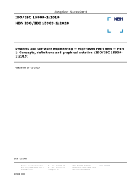 NBN ISO/IEC 15909-1:2020