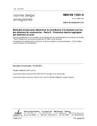 NBN EN 13381-8:2013