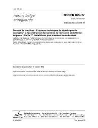 NBN EN 1034-27:2012