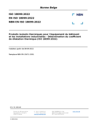 NBN EN ISO 18099:2022