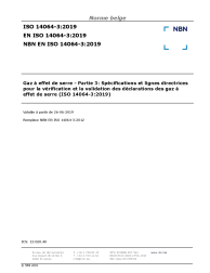 NBN EN ISO 14064-3:2019