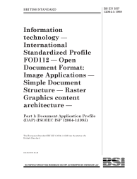 BS EN ISP 12064-1:1998