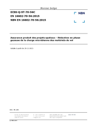 NBN EN 16602-70-56:2015