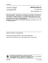 NBN EN 2665-001:1999