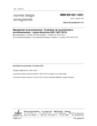 NBN EN ISO 14031:2013