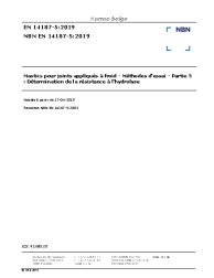 NBN EN 14187-5:2019