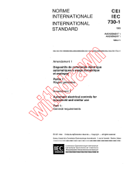 IEC 60730-1:1993/AMD1:1994