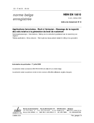 NBN EN 15610:2009