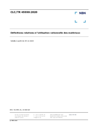CLC/TR 45550:2020