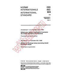 IEC 60923:1988/AMD1:1990