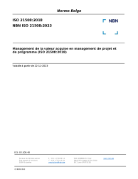 NBN ISO 21508:2023