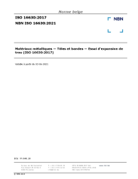 NBN ISO 16630:2021