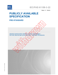 IEC PAS 61158-3-22:2009