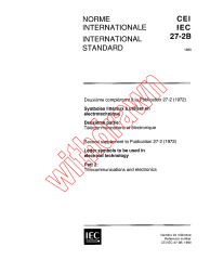 IEC 60027-2B:1980