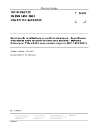 NBN EN ISO 3459:2022