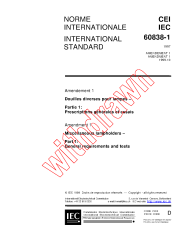 IEC 60838-1:1997/AMD1:1999