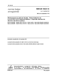 NBN EN 16604-10:2014