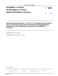 NBN EN ISO 80601-2-74:2021