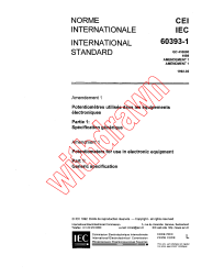 IEC 60393-1:1989/AMD1:1992