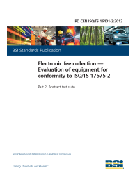 PD CEN ISO/TS 16401-2:2012