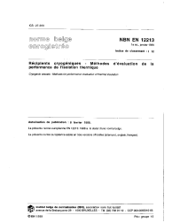 NBN EN 12213:1999