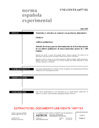 UNE-CEN/TS 14577:2005 EX