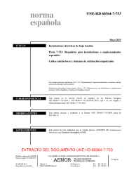 UNE-HD 60364-7-753:2015