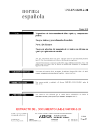 UNE-EN 61300-2-24:2011