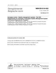 NBN EN 9104-002:2008