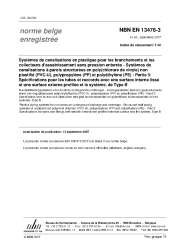 NBN EN 13476-3:2007