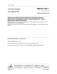 NBN EN 15651-1:2012