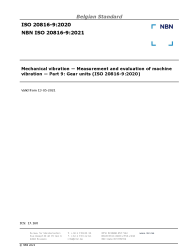 NBN ISO 20816-9:2021