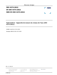 NBN EN ISO 4373:2022