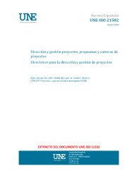 UNE-ISO 21502:2022