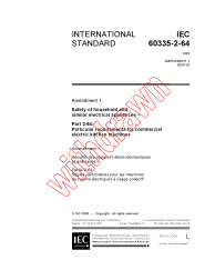 IEC 60335-2-64:1997/AMD1:2000