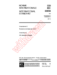 IEC 60038:1983/AMD2:1997