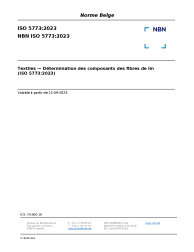 NBN ISO 5773:2023