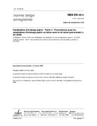 NBN EN 40-4:2006