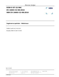 NBN EN 16603-32-08:2016