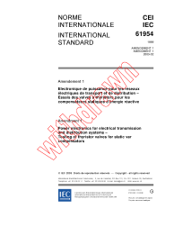 IEC 61954:1999/AMD1:2003
