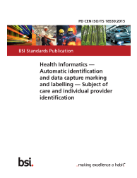 PD CEN ISO/TS 18530:2015