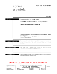 UNE-HD 60364-5-559:2013