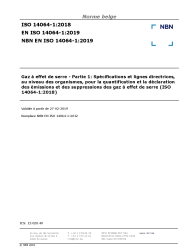 NBN EN ISO 14064-1:2019