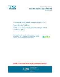 UNE-EN 62053-22:2003/A1:2018