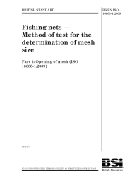 BS EN ISO 16663-1:2009