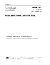 NBN EN 13684:2004
