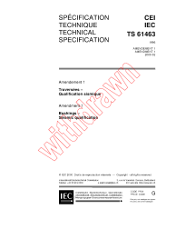 IEC TS 61463:1996/AMD1:2000