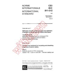 IEC 60811-3-2:1985/AMD1:1993
