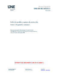 UNE-EN IEC 60255-1:2024